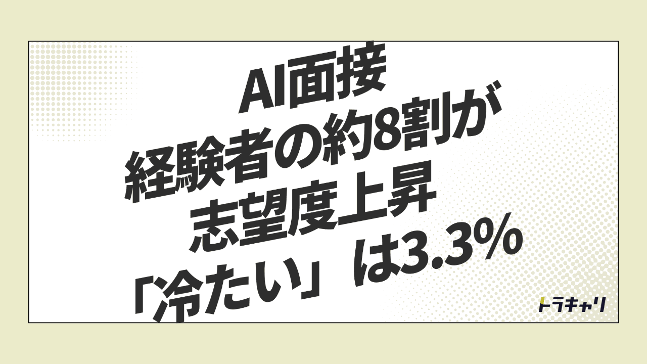 AI面接と候補者体験——採用の論点が『入れるか』から『どう伝えるか』へ